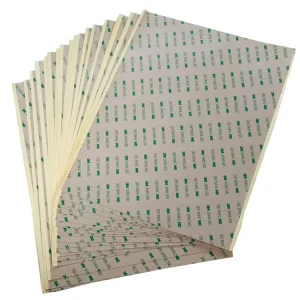 0.17mm 300lse Double Sided Tape Custom 300lse Double sided Adhesive Sheets 12inch*20inch Clear PET Tape