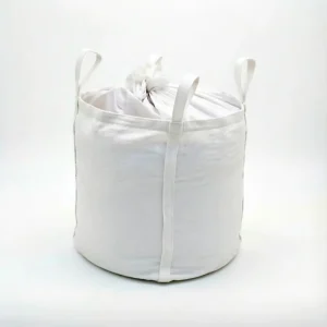 1 2ton Foldable Woven PP Jumbo Bag Flat Bottom FIBC Durable Recyclable & Breathable Space Saving & Easy Storage