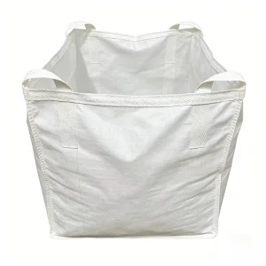 1 Ton FIBC PP Big Bag 5:1 Safety Factor 90x90x90-120cm Custom Size White Custom Logo Open Top