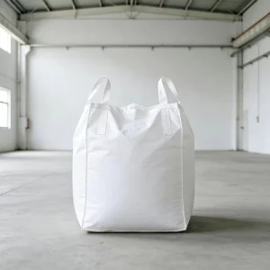 1 Ton Full Open Top Flat Bottom PP FIBC Jumbo Bag with 5:1 Safety Factor for Building Material Cement Bulk Packaging