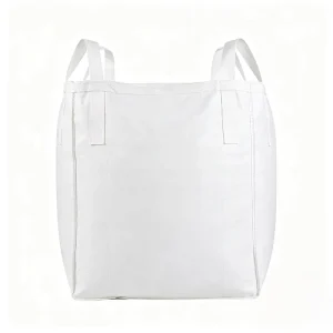 1 Ton High Strength Breathable White FIBC Big Bag Top Open Flat Bottom Jumbo Bulk Bag PP Material Antistatic Side Seam 5 1