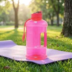 1.3L Bottle Children Motivational Plastic Water Bottle with Straw for Kids School Small Bottle