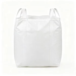 1.5 Ton FIBC Big Bag with 4 Lifting Loops Breathable PP Material Flat Bottom Jumbo Bulk Bag for Mining Stone 1500kg