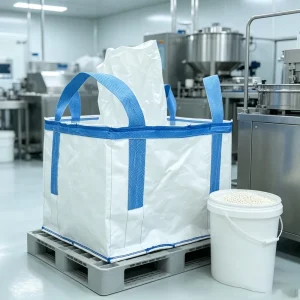 1.5 Ton Jumbo Bag 1000kg Super Sack 100% Pp Polypropylene Antistatic Plastic Fibc Bags Rim Band Building Flat Bottom Big Bag