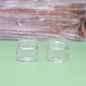 1.5oz 25ml 50ml Round Mini Glass Jars with Gold Screw Metal Lid for Gifts Wedding Favors Honey Jams