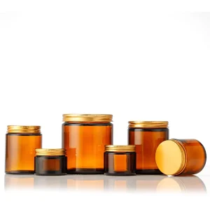 10 15 20 30 50 60 100 ml g Cosmetic Amber Glass Jar Round Small Empty 10g 15g 20g 30g 50g 60g 100g 5g Face Cream Jar