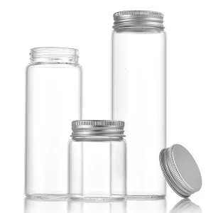 100 200 300 400 500ml Empty Glass Storage Transparent Jar