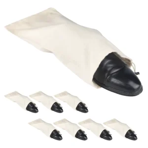 100% Cotton Drawstring Storage Bags for Men and Women for Travel Protecting Recycled Cotton Bag for Shoes Handbags Dust Pro