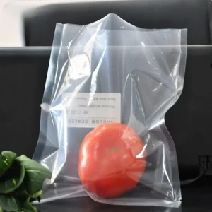 100 Pcs Pack Clear Plastic Transparent PA PE Smooth Vacuum Bags for Food Packing