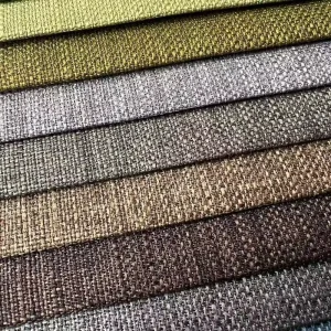 100% Polyester Stain Resistant Woven Plain Home Textile Fabric Linen Look for Pillows and Cushions