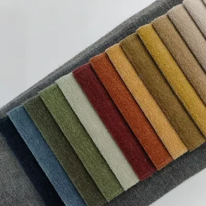 100% Polyester Woven Chenille Fabric Abrasion Resistant Solids 500 GSM Customized Colors Home Textile