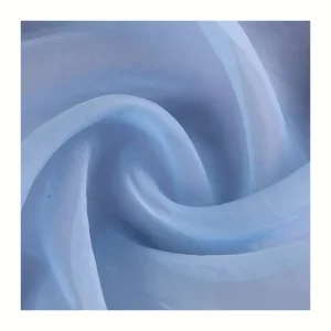 100% Polyester Woven Lightweight Crystal clear Lurex Organza Fabric for Wedding Garment Home Textile Solids Girls