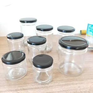 100 ml 120 ml 180 ml 280 ml 380 ml 400ml 500 ml 730 ml Metal Screw Lid Honey Jam Jars Square Glass Jars