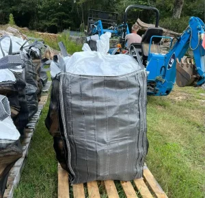 1000kg 1500kg Breathable Mesh Firewood FIBC Big Bulk Ton Bag Ventilated PP Net Jumbo Anti Mildew 5 1 Safety Factor
