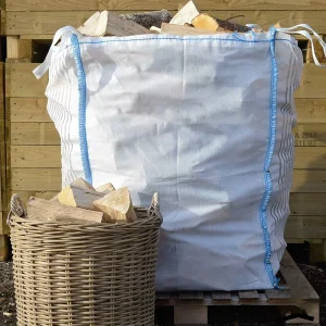 1000kg FIBC Firewood Mesh Sack Large Ventilated Bulk Bag Big Jumbo Bag Reusable Breathable for Wood Logs