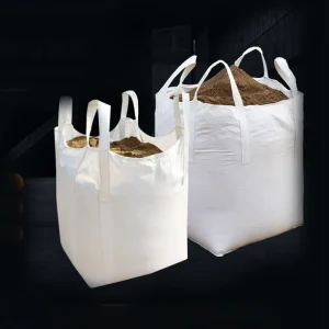 1000kg Large PP Woven Sand Bag 1 Ton Woven Polypropylene Super Sacks White Big 1 Ton FIBC Sling Jumbo Bag