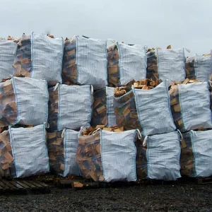 1000kg Ventilated Mesh FIBC Bulk Bags Breathable Log & Firewood Storage Net Sacks