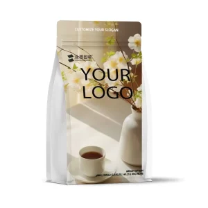 100g 250g 500g 1kg Bopp Pe Bag Kraft Paper Vertical Zipper Flat Bottom Coffee Bean Food Packaging Bag