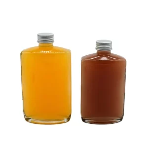 100ml 200ml 250ml 350ml 500ml Empty Clear Fruit Juice Beverage Glass Bottles Wine Spirit Liquor with Aluminum Cap