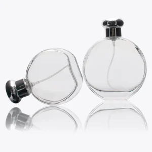 100ml Transparent Perfume Bottles with Plastic Pump Lids Gift Box
