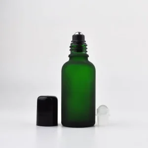 10ml 30ml 50ml Round Cylinder Shape Glass Bottles Clear Amber Green Blue Glass Essential Oil Roller Bottle