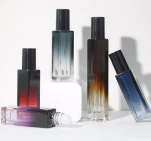 10ml Square Frosted Glass Perfume Oil Roll on Bottle with Reed Diffuser for Women