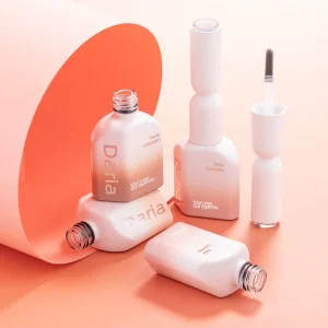 12ml Empty Gel Nail Bottle UV Protection Glass Nail Polish Bottle Customized Gradient Color with Custom Logo