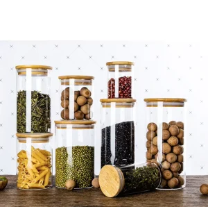12oz 16oz 24oz Clear Glass Storage Jar