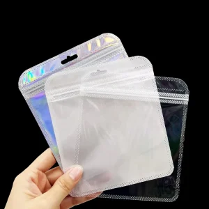 13*15 cm Square Packing Plastic Bag Pouch Transparent Small Gift Packaging Zip Lock Clear Bags