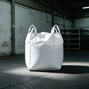 1500kg FIBC Big Bag Top Open Flat Bottom for Soda Ash and Industrial Salt 1.5 Ton Jumbo Bulk Bag