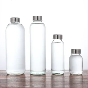 150ml 300ml 420ml 500ml 750ml 1000ml Customized Bottle for Water Juice Drink Milk Glass Water Bottle for Kids