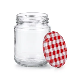 150ml Transparent Glass Jam Jars with Screw Cap Lids Airtight for Canning & Food Storage Candy Snack Honey Milk & Tea