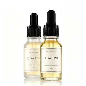 15ml 20ml 30ml 50ml 100ml Frost Cosmetic Essential Oil Glass Dropper Bottle Pipette with Gold Silver Black Ring