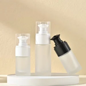 15ml 30ml Empty Clear Frosted Personal Care Glass Serum Bottles Foundation Lotion Bottle