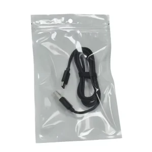 16*26CM Multi Size Plastic Ziplock Bags White Clear Package Mylar Bag Pouches for Jewelry With Hole