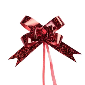 18# PP Metallic Colors Floral Laser Pull Bows Polypropylene Gift Curling Ribbon Party Present Ornament Solid Color Ribbons