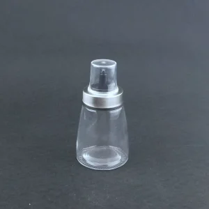 180ml Glass Oil and Vinegar Bottle with Plastic Pourer Lid for Kitchen Spice Use Camping