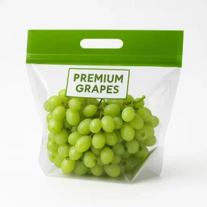 1LB 2LB Custom Printed Ziplock Bags Plastic Fruit Bag Grape Transparent Ziplock Bag Packaging