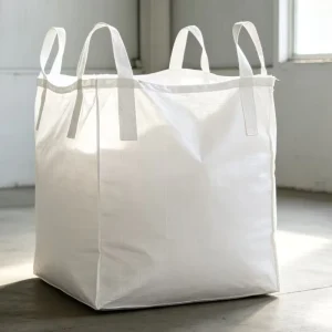 1Ton Virgin PP FIBC Bag Four Lifting Loops Double Stitched Wear Resistant for Construction Site Sand Storage