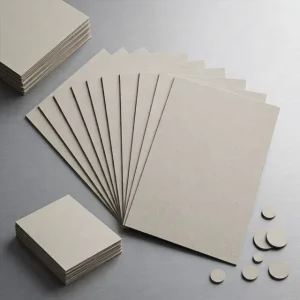 1mm 1.5mm 2mm 2.5mm 3mm Laminated Grey Board Chipboard Rigid Cardboard Sheet OEM Custom Size for Book Binding Hardcover Notebook