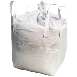 2 Ton Anti Dust PP Woven Flat Bottom Bulk Bag Clean Rooms FIBC 5:1 Safety Factor