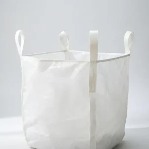2 Ton Durable PP Breathable FIBC Bag Big Bag Cross Corner Loop Flat Bottom Top Full Open Building Material