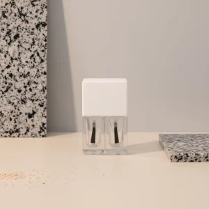2 in 1 Lightproof UV Nail Polish with Glass Bottle and Screw Lid 4ml Customizable Brush on Application Custom Color OEM Brand