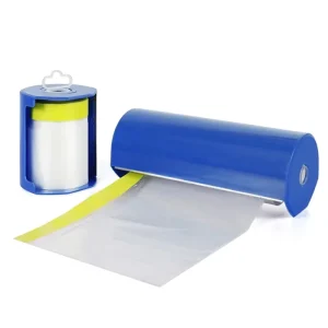 2 in 1 Pre taped Automotive Masking Film and Cutter for Automotive Furniture and Wall Decoration