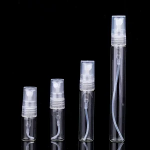 2 mL 3 mL 5 mL 10 mL Glass Perfume Sample Spray Bottles with Plastic Nozzle