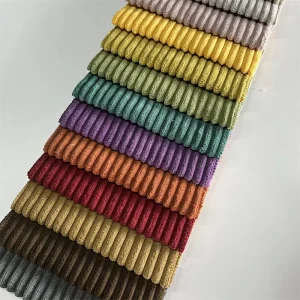 2.5 Wales Heavy Corduroy Textile Polyester Furniture Fabric for Sofa Chair Upholstery