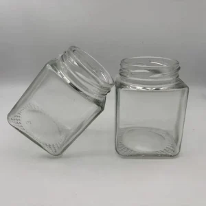 200ml Clear Glass Jar with Wide Mouth for Storing Coffee Beans Sugar Candy and Other Food