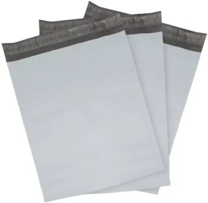 200x(280+50)mm Poly Mailers Envelopes Shipping Bags With Self Sealing Strip White Poly Mailers Enhanced Durability