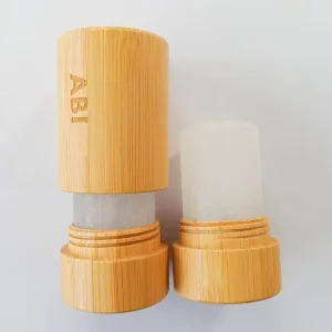 20g40g60g120k Alum Stick with Bamboo Tube Bamboo Pack Wooden Shell Crystal Deodorant Potassium Alum Stone Bamboo Case