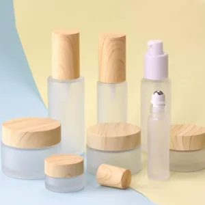20ml 30ml 40ml 60ml 80ml 100ml 120ml Glass Pump Lotion Bottle Cream Jar Glass Roller Bottle Glass Dropper Bottle for Cosmetic
